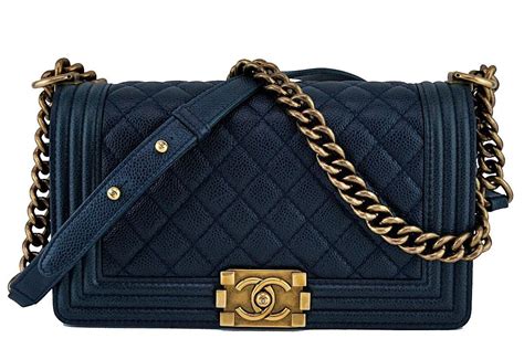 chanel le boy navy blue|chanel black handbags.